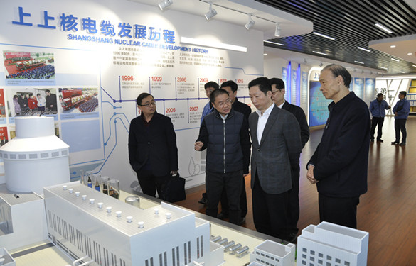 常州市委常委、紀(jì)委書(shū)記張春福一行來(lái)上上電纜參觀考察