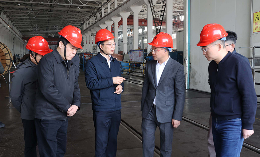 常州市委副書記、市長周偉一行走訪上上電纜